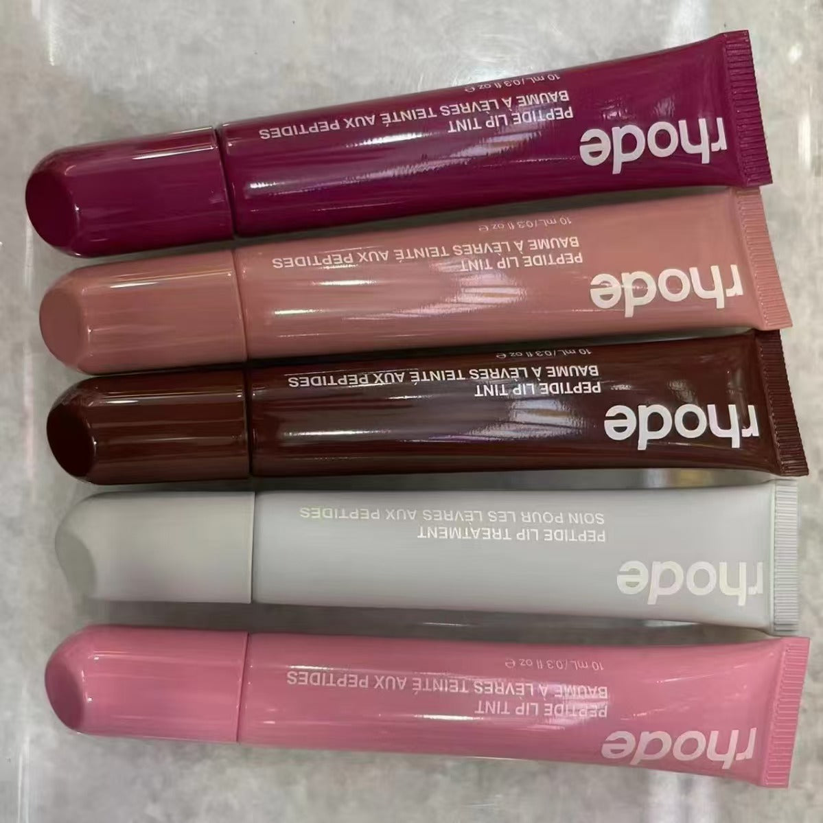 up New Make Lip Gloss rhode Toast Espresso Raspberry jelly Ribbon Hailey lipstick Moisturizing Shiny glitter liquid lipstick clear lipgloss Fast del