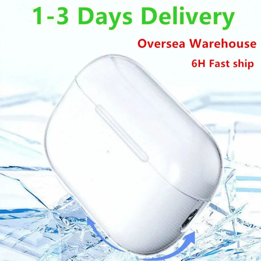 USA Stock For Air pro 2 air pods 3 4 Max Earphones airpod Bluetooth Headphone Accessories Solid Silicone Cute Protective Cover Wireless Charging Sho