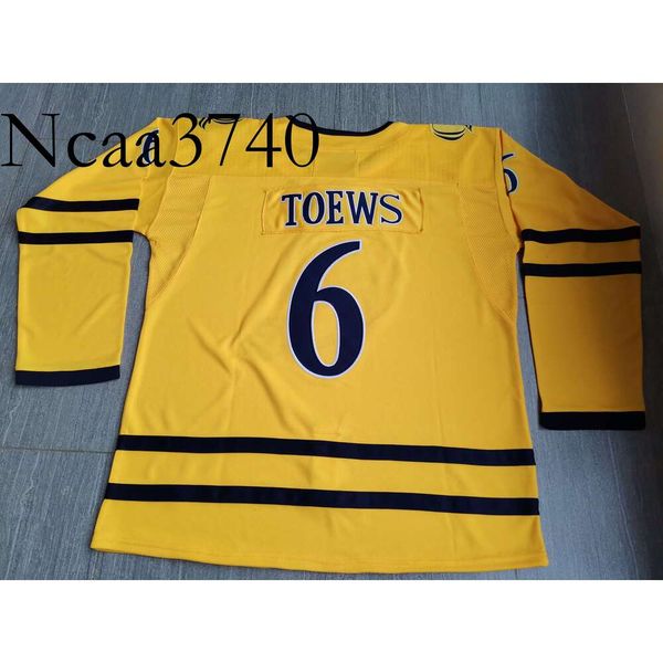 N374 Hockey jerseys Physical photos Quinnipiac Bobcats Devon Toews Men Youth Women High School Size S-6XL or any name and number jersey