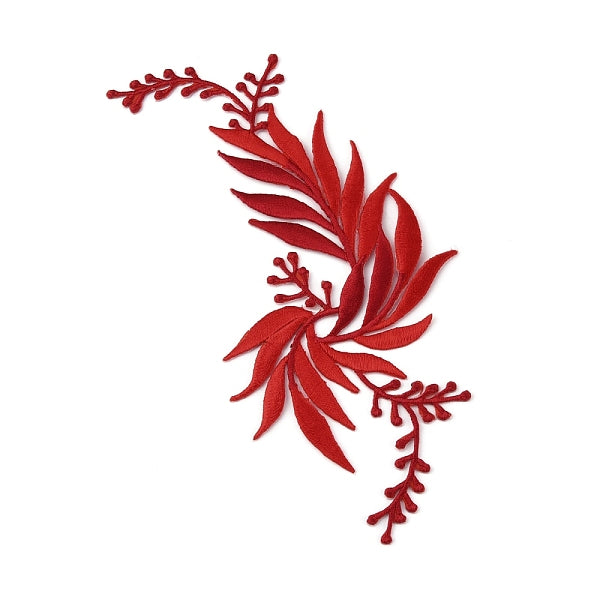 Toppe termoadesive per ricamo computerizzato foglia