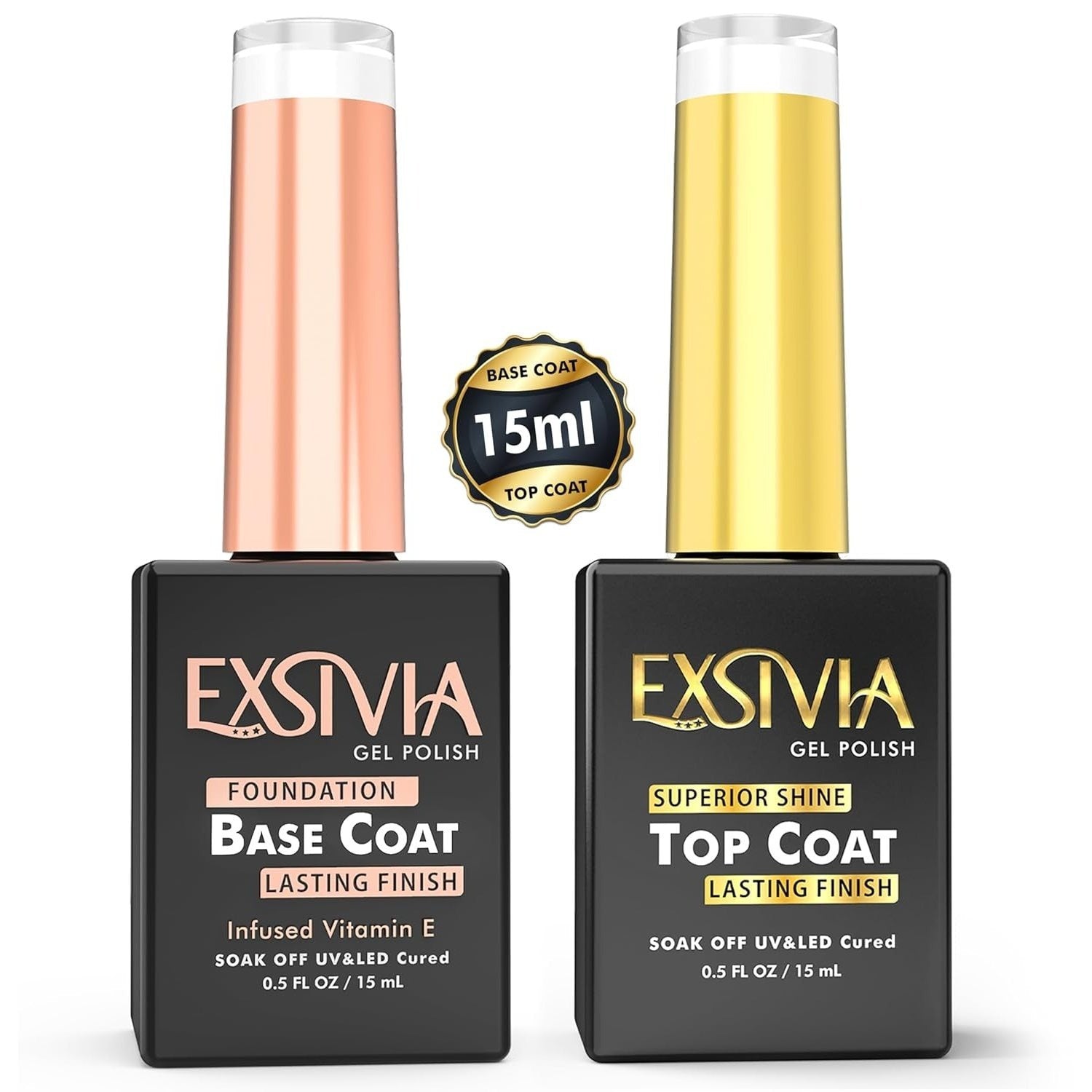 TEMU Vitamin E Infused Base And Nail Gel Strengthener, High Endless , No Wipe, Chip Resistant, Nail Gel Polish Base And , Soak Off Led Uv Lamp