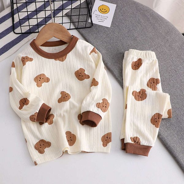 Longuewear Set Underwear Pamas 2pcs Soft Fabric 5-day Shpping Baby Clothes Sleepwear Outfit L2405
