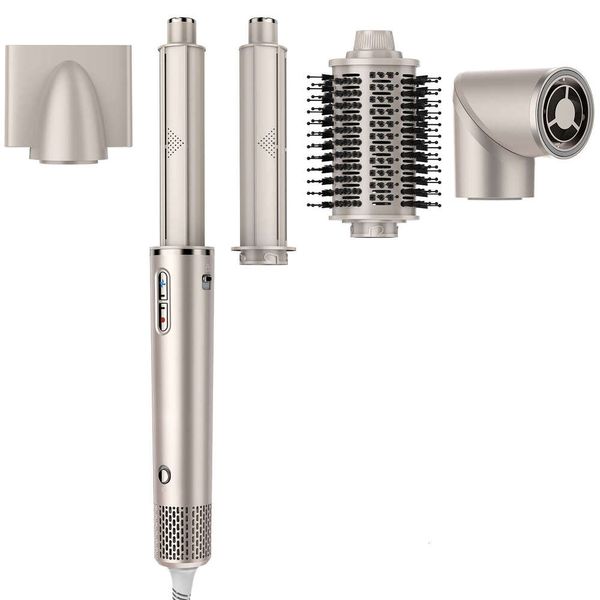 Hair Dryers FENTGO Dryer Brush 5 in 1 Hair Styler Sier 110 Volts 1400 Watts Ionic Technology Fast Drying Multi Styler for Str H250207
