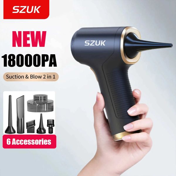 SZUK 18000PA car mini portable dust collector handheld cleaning hine household appliance electric wireless vacuum cleaner W240904