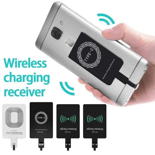 Universal Android Qi wireless charging receiver C-type wireless charger receiving patch suitable for Micro USB smartphones Y241118