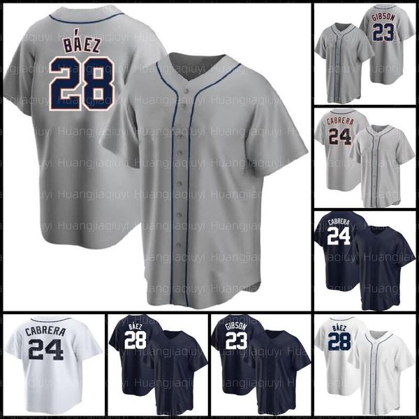Miguel Cabrera Baseball Jersey Javier Baez Kirk Gibson Jonathan Schoop Akil Baddoo Eric Haase Spencer Torkelson Willi Castro Austin Meadows