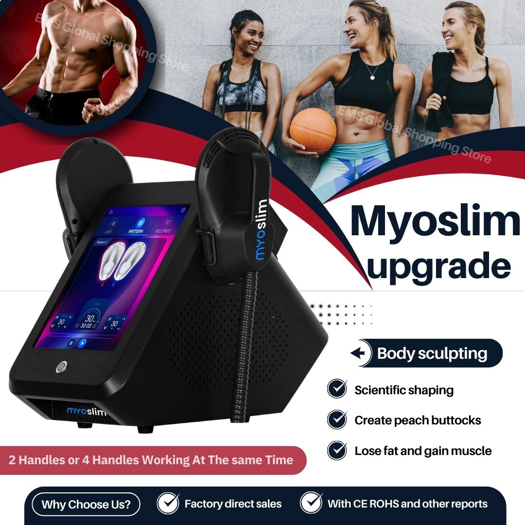 Body Sculpting Electromagnetic Slimming Machine Myoslim With High Frequency RF Energy For Fat Reduction Improve Body Shape And Spa Weight Loss Treat