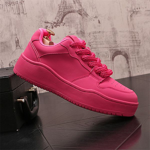 Mexico Designers Wedding Party Shoes High Quality Fashion Breathable Vulcanized Sneakers Round Toe Thick Bottom Walking Trainer Office Leisu