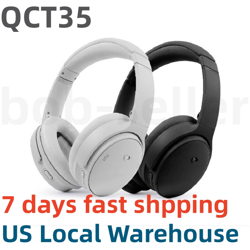 For QC T35 Wireless Noise Cancelling Headphone Headsets Bluetooth Headphones Bilateral Stereo Foldable Earphones Suitable For Mobile Phones Computer