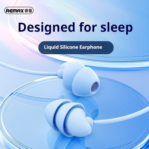 Remax Soft Silicone Soundproofing Sleep Music Phone Cable Control Wired Suitable for Apple Earphones
