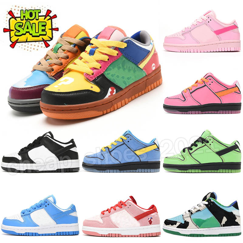 kids shoes low Girls boys Sports baby sneakers designer trainers Running basketball shoe panda syracuse strangelove Blossom black kid youth toddler