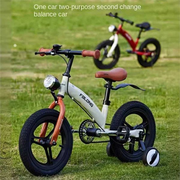 Bike Ride-Ons Ons Childrens Balance Bicycle 2-em 1 garoto de 2-3-6 anos, menina de pedal de pedal de bicicleta de criança Scooter esportivo