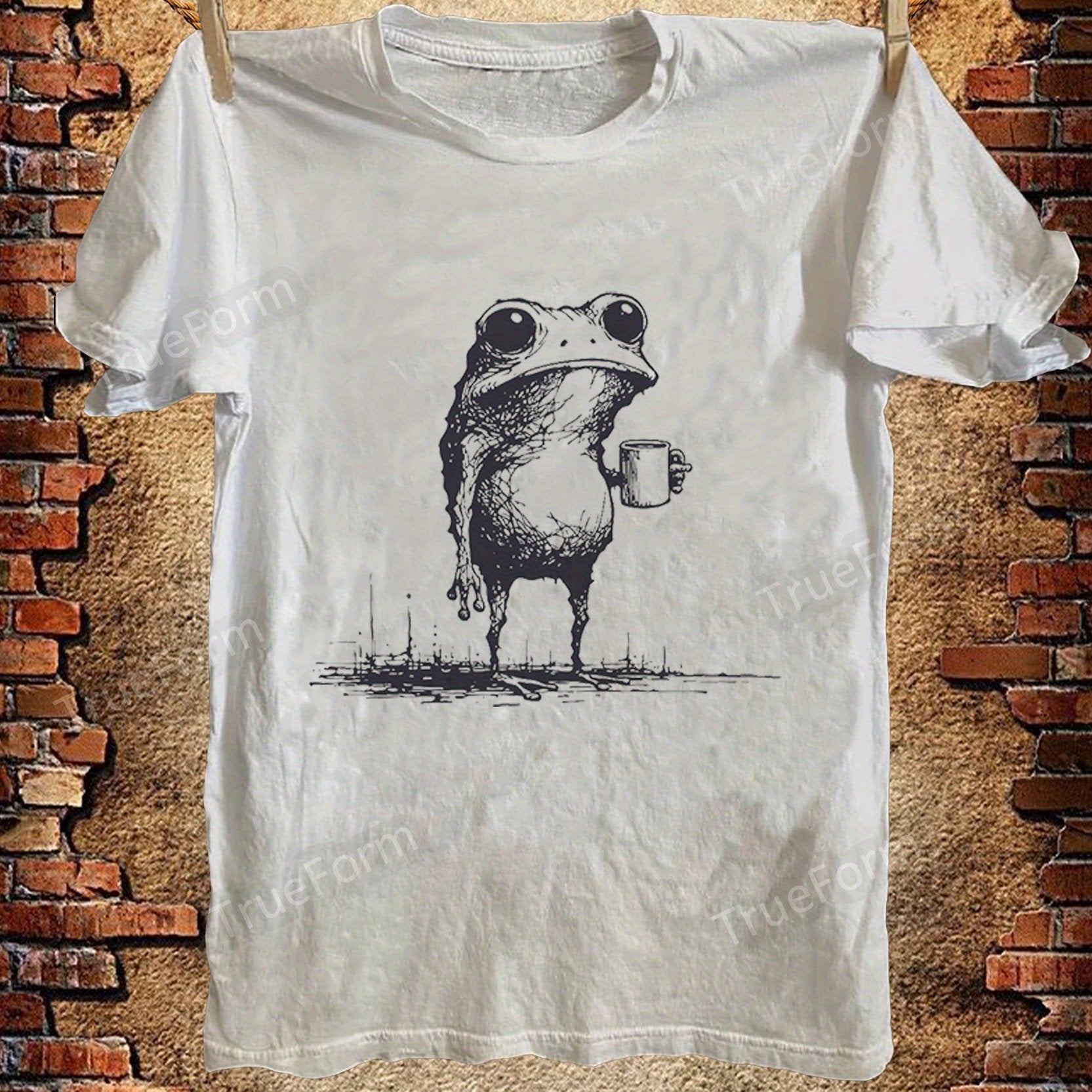 TEMU Retro Sarcastic Poster Animal Character Style, Fashionable Fun Keep Cute Design T-shirt, Soft 100% Cotton, Men's Casual Versatile