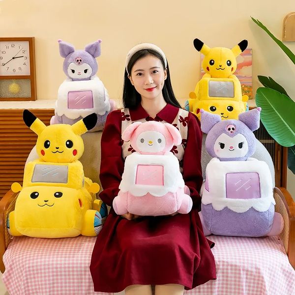 Cartoon cars Melody creative plush toys Children&#039;s games Playmates Holiday gifts sofa throw pillows