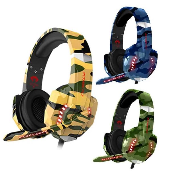 Headsets Ear wearing camouflage cat ear game head for computer games TV and smartphones CL250107