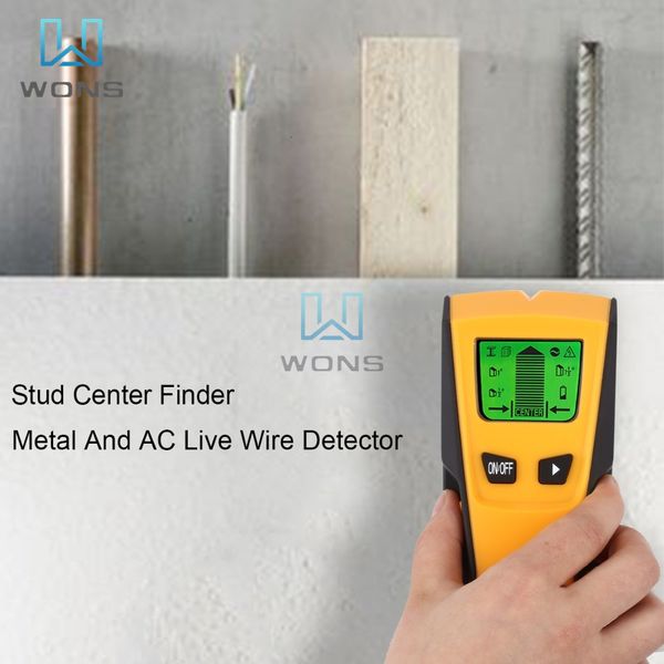 Industrial Metal Detectors Display Multifunctional Wall Find Wooden Pin Cable AC Voltage Live Wire Test Scanner 230422