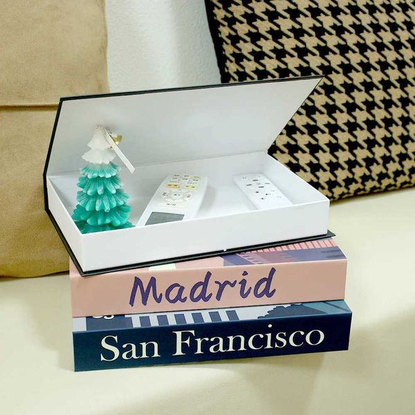 Vacation Style Fake Book Coffee Table Book Box Colorful Designer Decoration Books Study Shelf Props Books Living Room Decoration M240903