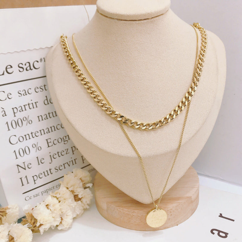18K Gold Necklace Luxury Designer Necklaces Stainless Steel Choker Chain Letter Pendant Statement Fashion Womens Wedding Jewelry Accessories Fashion