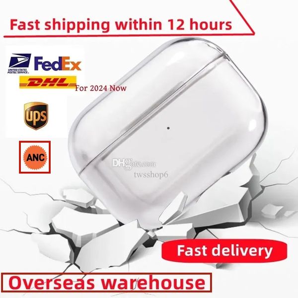 US For 2024 New USB C pods 4 and 3rd 2nd pods pro 2 generation Headphone Accessories Solid TPU Protective Earphone Cover no Wireless Chargin