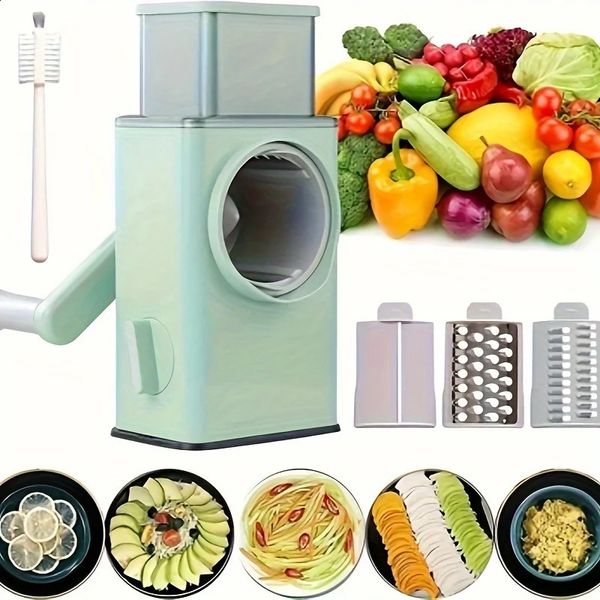 Multifunctional Vegetable Slicer Cutter Chopper Vegeta Graters Shredders Fruit Rotary Handle Not Hurting Your Hands Kitchen Tool 250113