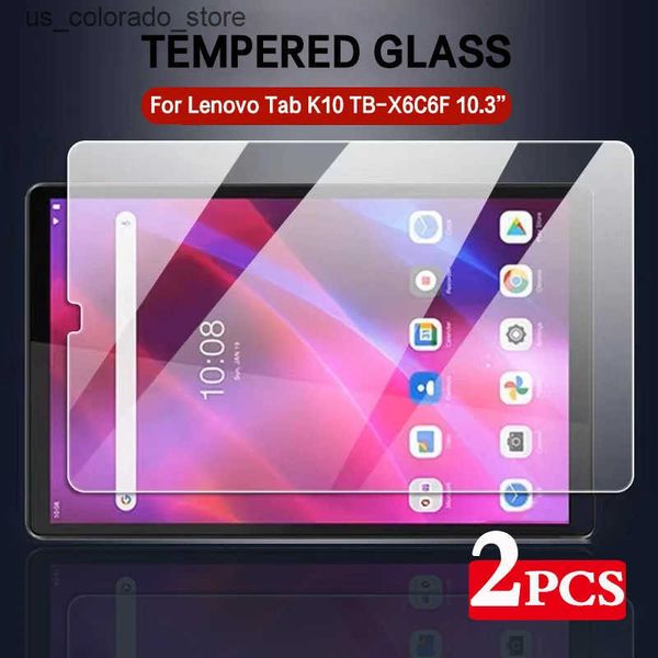 Tablet PC Screen Protectors 2PCS screen for Lenovo Tab K10 2021 10.3-inch TB-X6C6F TB-X6C6X protective scratch transparent tempered glass L2