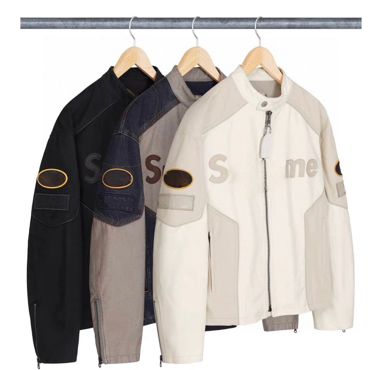 Mens Designer Jacket Fashion men black Outerwear Cotton leathers Jaet Coats Men&#039;s black Jackets letter embroidery Baseball uniform