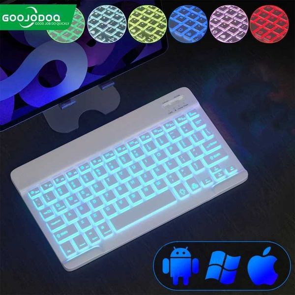 Keyboards 10inch Backlit For iPad Keyboard and Mouse Backlight Bluetooth Keyboard For IOS Android Windows Wireless Keyboard and Mouse z25020