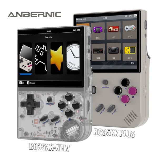 ANBERNIC RG35XX PLUS Retro Handheld Game PlayerBuiltin 64G TF 5000 Classic Games SupportHDMI TV Portable Player 240618