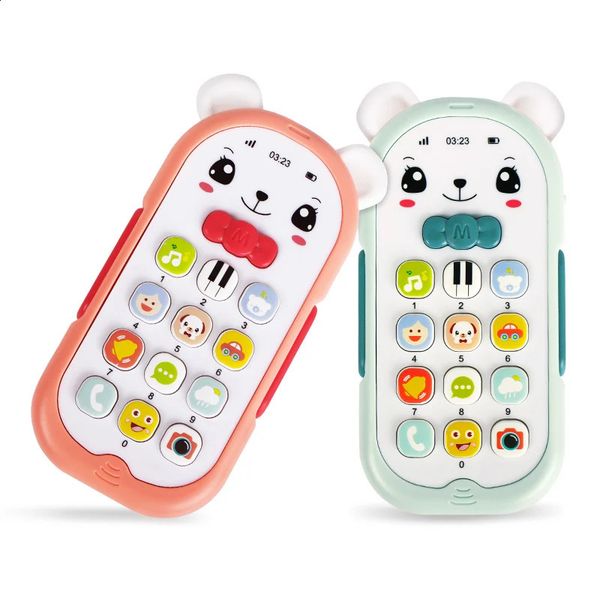 Plastic baby toys for infants over 1 year old electronic music mobile phone learning 240722