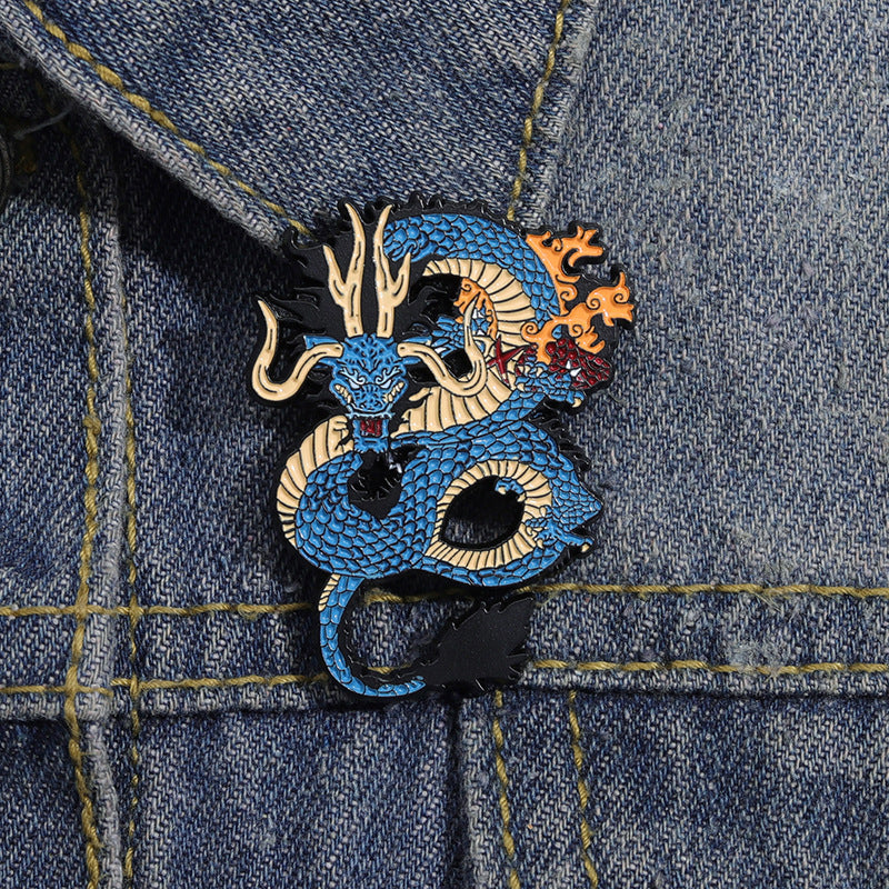 childhood game dragon enamel pin childhood game movie film quotes brooch badge Cute Anime Movies Games Hard Enamel Pins