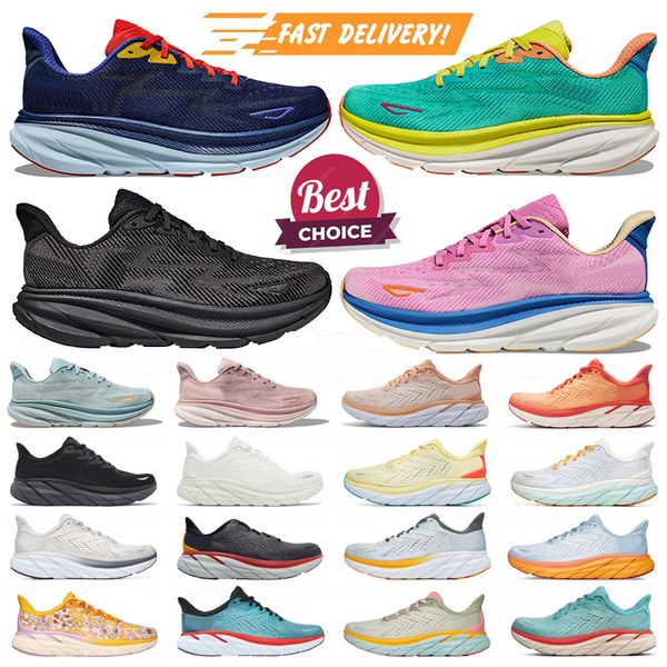 Clifton 9 Bondi 8 designer shoes running shoes men womens shoes Kawana harbor triple black white elevon breathable womens sneakers outdoor m