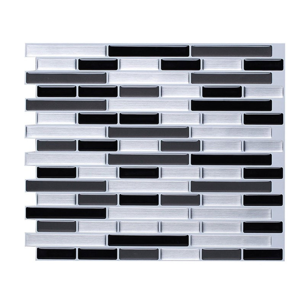 TEMU 10 Sheets Mosaic Tile Backsplash - Glossy Shiny Removable Wallpaper-like Vinyl-like Film (resin), Bathroom, Shower, Bathtub - , Reusable & Wall