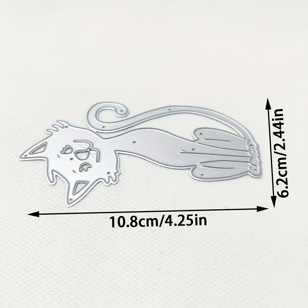 TEMU 1pc Cat Metal Die Cut, Diy Scrapbooking Embossing Stencil, Handmade Greeting Card Making Metal Cutting Dies, Gift Card Making Tools