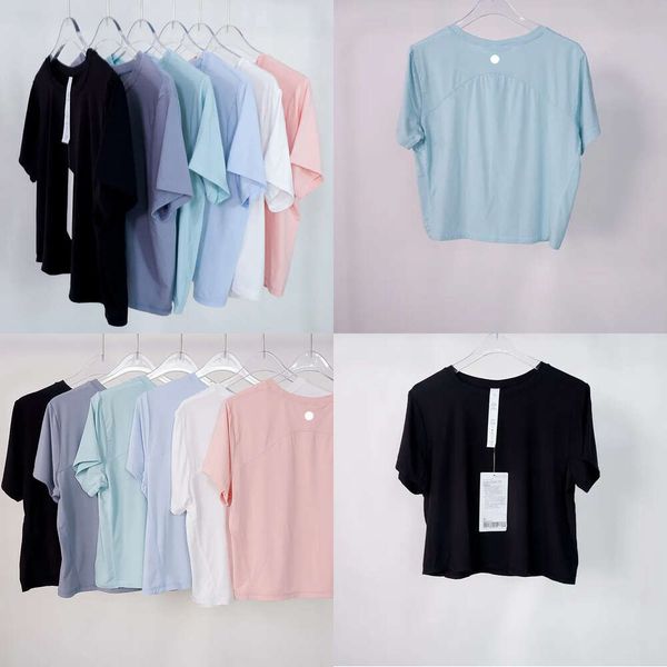 Yoga Wear Women&#039;s T-shirt Short Sleeve Short Loose Sports Modal High Elastic Casual T shirts