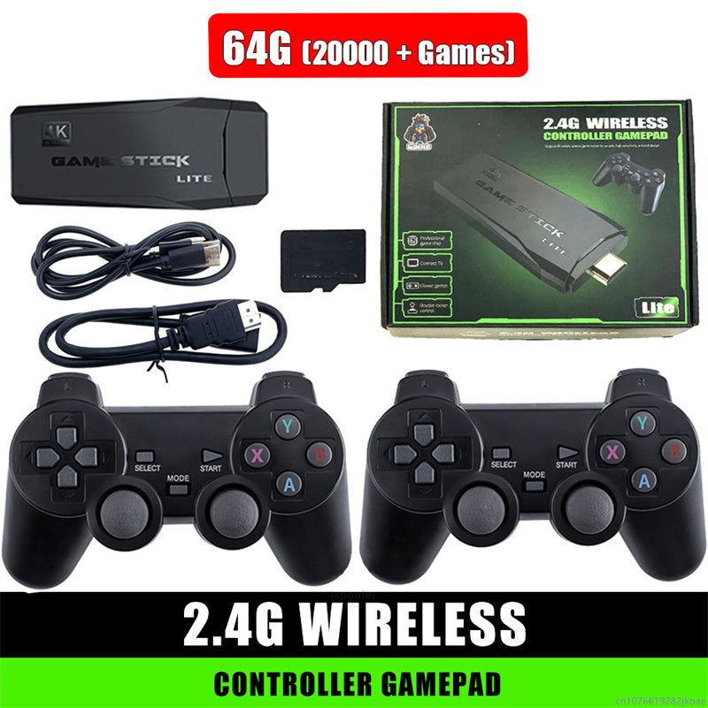 New M8 Portable Games Players 2.4G Double Wireless Retro Game Controller Home Console Accessories Arcade For TV Android Gifts