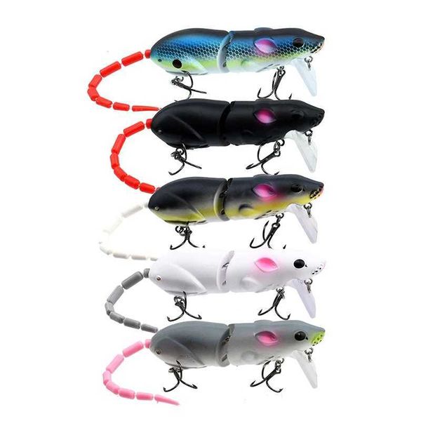 Mouse Lure Artificial Plastic Mouse Fishing Lure Swimbait Rat Pike Bass Minnow Floatingbaits Fishing Tackle AccessoriesXJ250122