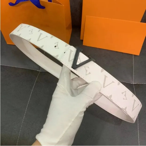 Designer belt for men Fashion luxe classic letter casual belt Pure cowhide luxury gift