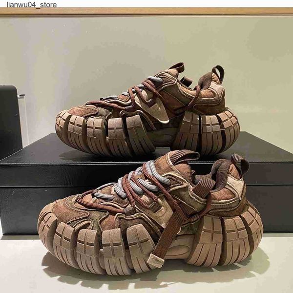 Casual Shoes Mens Running Shoes Breathable Non-Slip Sneakers Thick Sole Sports Shoes 2024 H250110