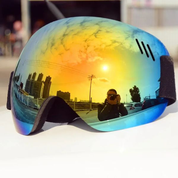 Light Ski Goggles Double Lens Layers UV400 Anti Fog Big Mask Glasses Skiing Men Women Snow Snowboard Winter Eyewear 240910