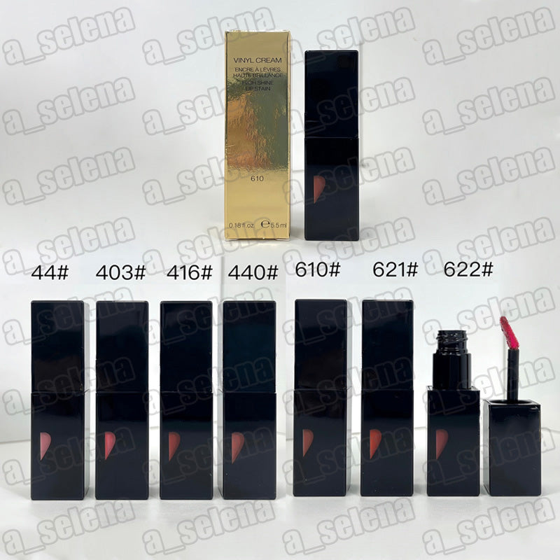 10 Color Lip Makeup Moisturizing Lipgloss Lip Gloss High Shine Lip Stain Liquid Lipstick 5.5ml