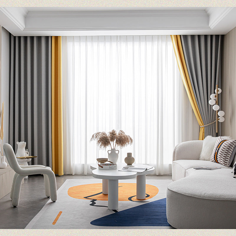 DH198 Japanese style wabi-sabi style cotton and linen curtain fabric high light-proof sun-proof sound-proof living room bedroom high-grade gray curt