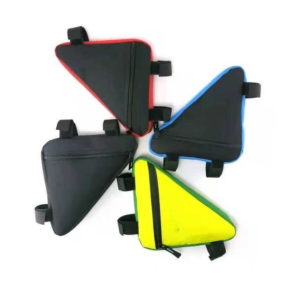 Bicycle bag waterproof bicycle triangle bag storage bag mobile phone bicycle bag bicycle tube bag bracket saddle Pannier accessories W241008