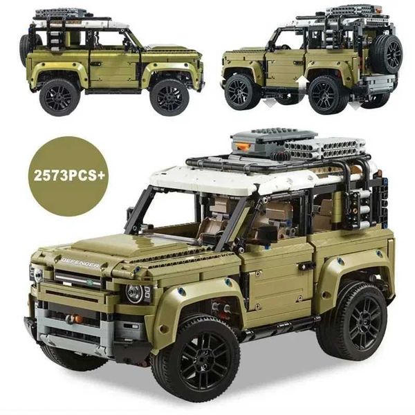 Blocks Blocks 2573Pcshot Style 42110 Land Roverdefender Off road Building Block Puzzle Set Model Moc Vehicle Toy Childrens Birthday Gift H24