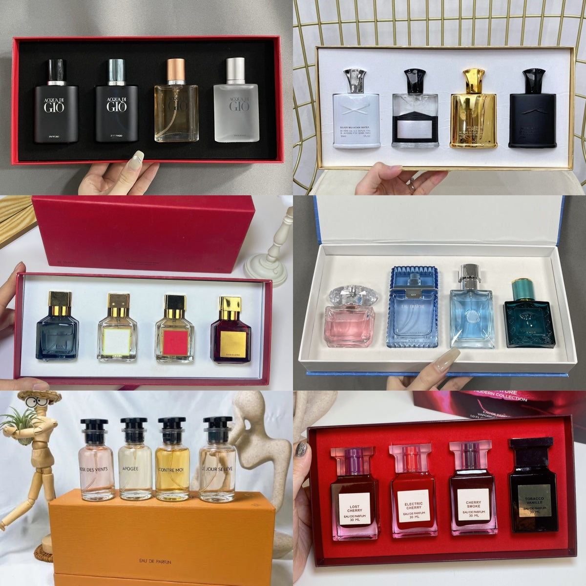 Luxuries Designer Cologne Gift Set Perfume Gift Box 4pcs 3pcs 30ml EAU DE PARFUM Womens Good Smell High Quality Fragrance