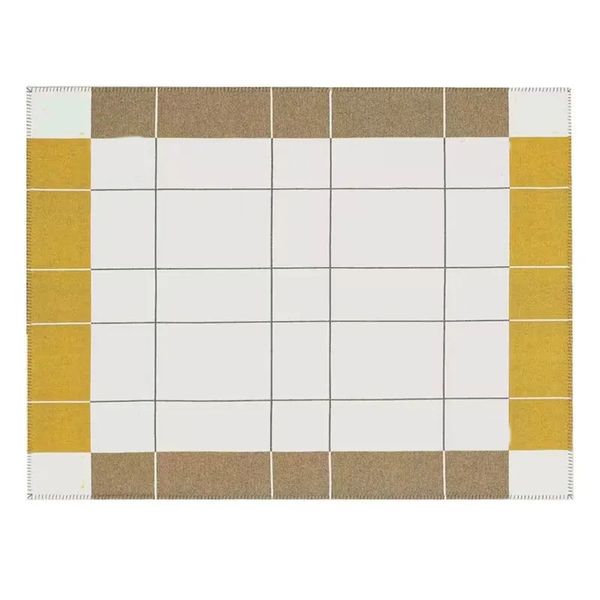 2023 Letter Cashmere Luxury Blankets Cashmere Blanket Bedding Rug Wool Soft Comfort Fleece Throw Blanket Fashion Winter Knitted Blanket 135*