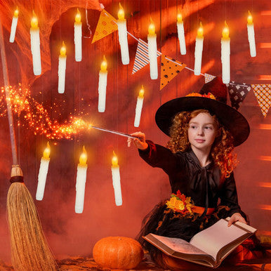 iMounTEK® Halloween LED Floating Candles with Remote Control Wand