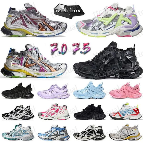 Luxury Designer Shoes Track Led 7.0 7.5 Men Women Dress Shoes Sneakers Tracks Trainers Casual Shoes Triples 3 Runners Sneaker Outdoor Runnin