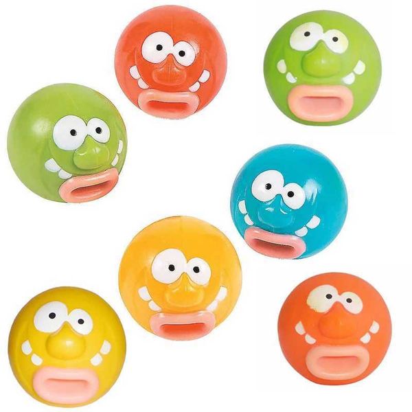 Other Toys 3Pcs Novelty Tongue Out Doll Clown Vomiting Stress Ball Fidget Funny Gadgets Juguetes Ansiedad Y Estrs Kinder Spielzeuge S241232