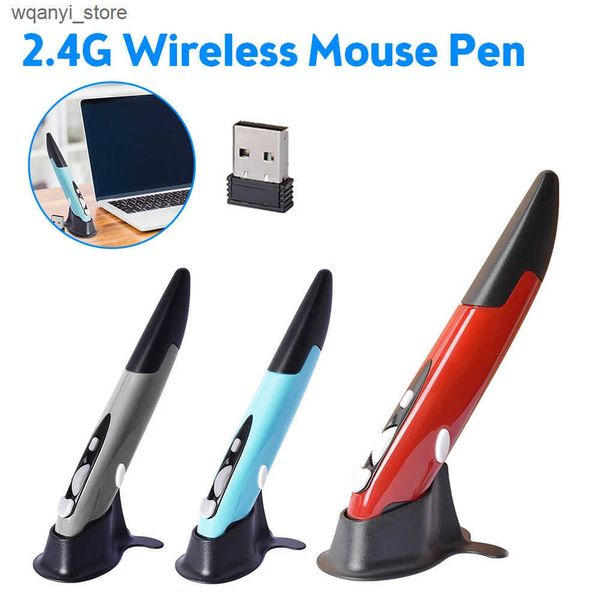 Mice New 2.4G Wireless Mouse Pen Personality Creative Vertical Pen-Shaped Stylus Battery Mouse Suitable For PC And Laptop Mice L240910