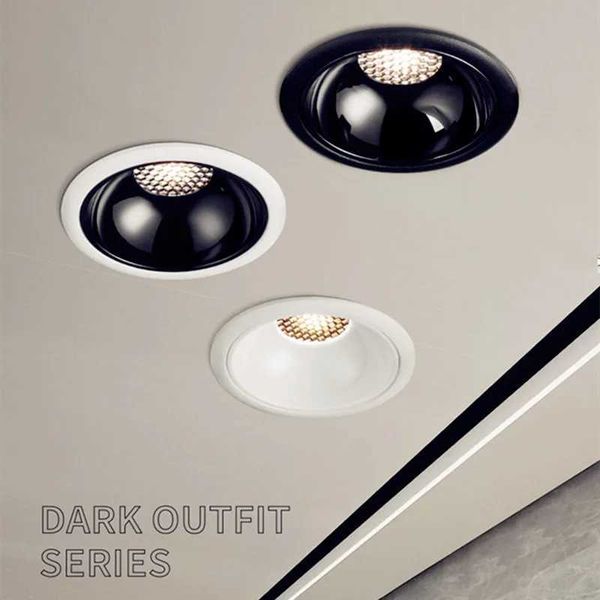 Dimmable Anti-glare Led Downlight Recessed Ceiling Lamp Aluminum 7W9W12W15W18W25W AC110V 220V For Home Office Store Spot Llights Y240822